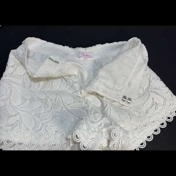 PARKER Designer Lace Shorts Dressy Lace Size 4 - Picture 10 of 16